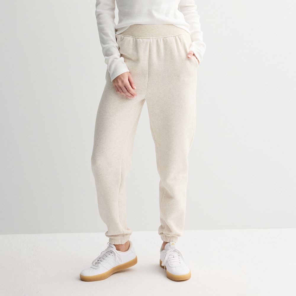 Juniors' SO® Rib Waistband Fleece Joggers