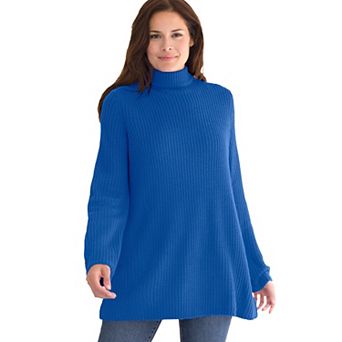 Woman Within Plus Size Pullover Shaker Swing