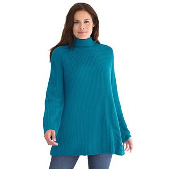Woman Within Plus Size Pullover Shaker Swing