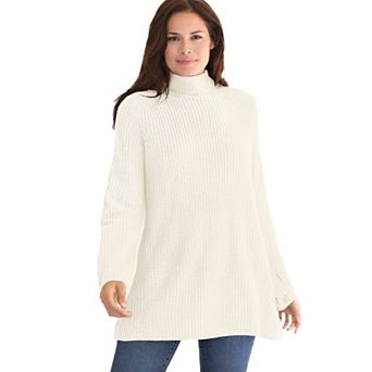 Woman Within Plus Size Pullover Shaker Swing