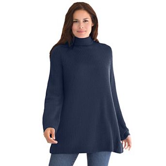 Woman Within Plus Size Pullover Shaker Swing