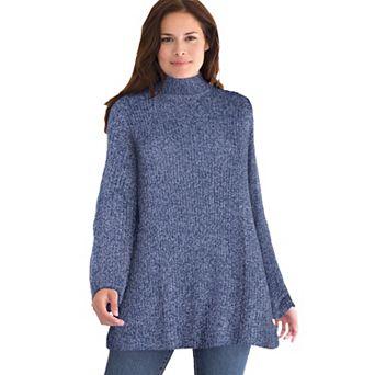 Woman Within Plus Size Pullover Shaker Swing