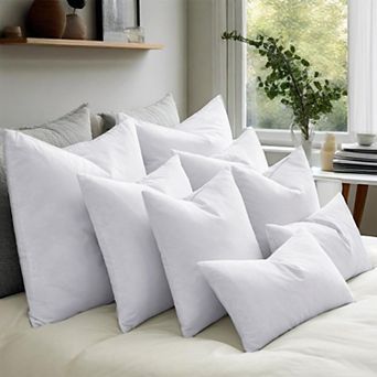 Unikome Decorative Pillows Insert Pack Of 2, Bed And Couch Pillows