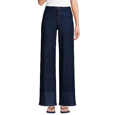 Lands end wide leg jeans hotsell