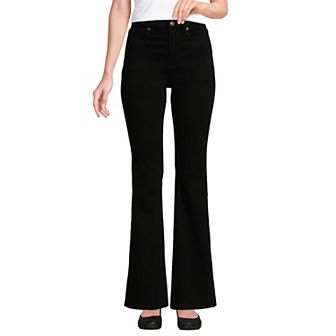 Women's Lands' End High Rise Skinny Flare Jeans