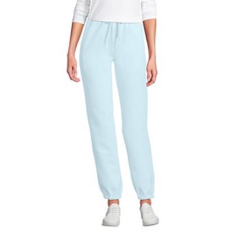 Women's Lands' End Fleece High Waisted Jogger Pants