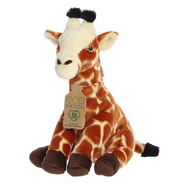 Aurora Large Orange Eco Nation Eco Hugs 13" Giraffe Eco-friendly Stuffed Animal