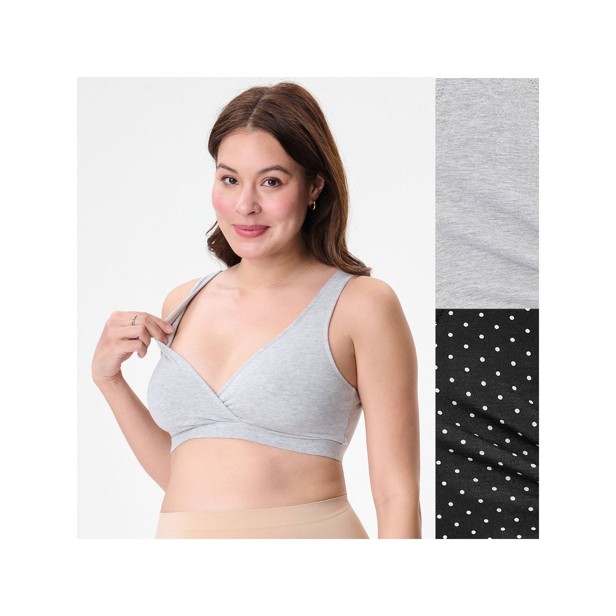 Womens Motherhood® Maternity Wrap Nursing Bra 2 Pack 92016, Size: XS-MAT,