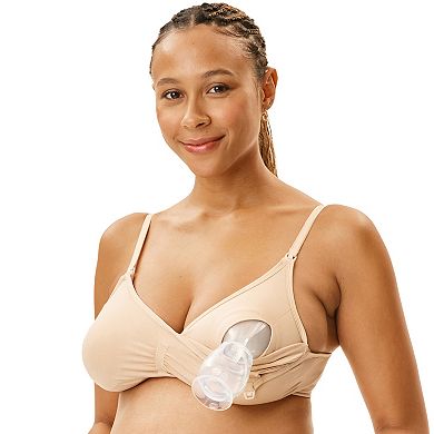 Maternity Motherhood® Seamless Nursing and Pumping Bra with Removable Pads