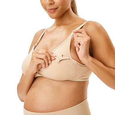 Maternity Motherhood® Seamless Nursing and Pumping Bra with Removable Pads