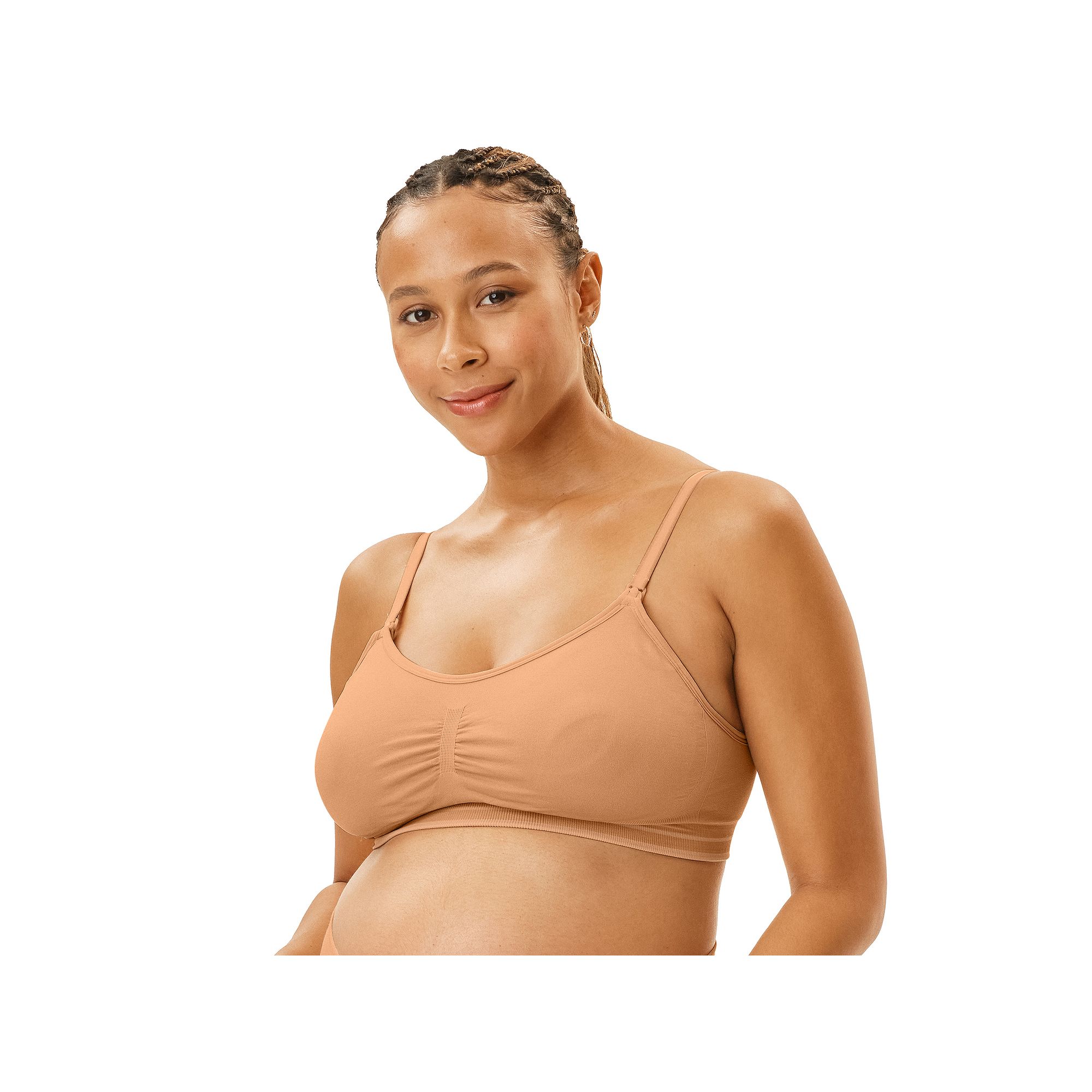 Maternity Motherhood® Seamless Nursing and Pumping Bra with Removable Pads