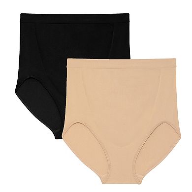 Maternity Motherhood 2 pack Seamless Over-the-Bump Hipster Panty Set