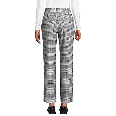Women's Lands' End Brushed Flannel High-Rise Tapered Ankle Pants