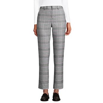 Women's Lands' End Brushed Flannel High-Rise Tapered Ankle Pants