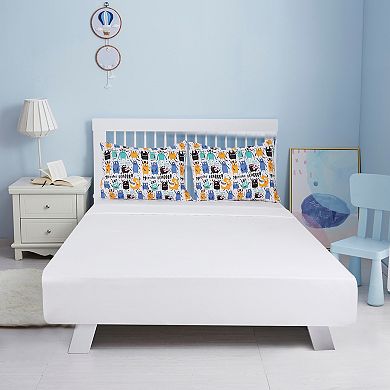 5 Piece Polyester Microfiber Kids Bedding Set Cartoon Pattern Twin