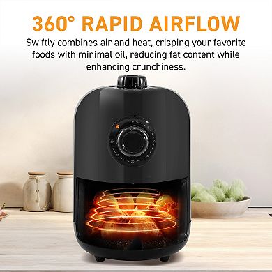 Elite Cuisine 1Qt Compact Adjustable Time/Temp Air Fryer