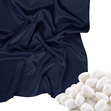 22 Momme Silk Pillowcase With Zipper, White 16" X 16"