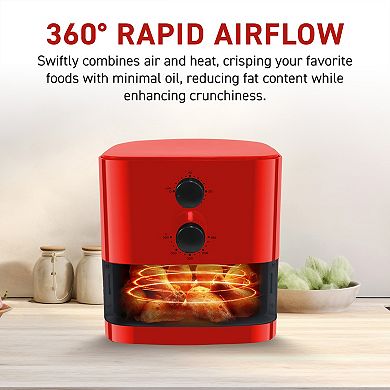 Elite Cuisine 1Qt Adjustable Time/Temp Air Fryer