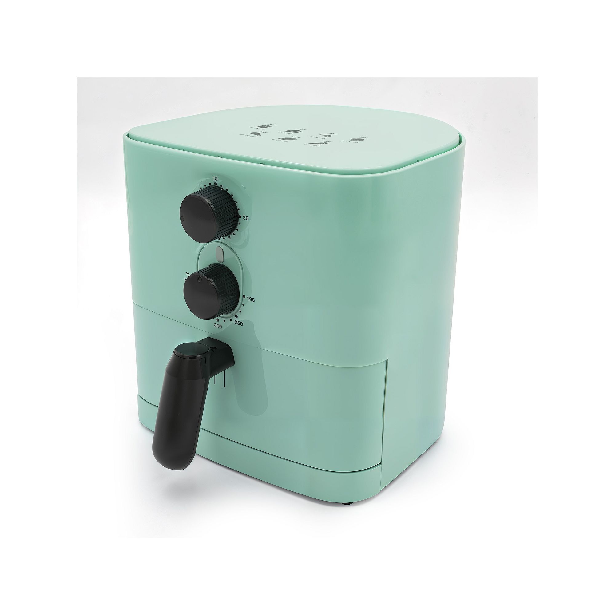 Elite Cuisine 1Qt Adjustable Time/Temp Air Fryer, Blue