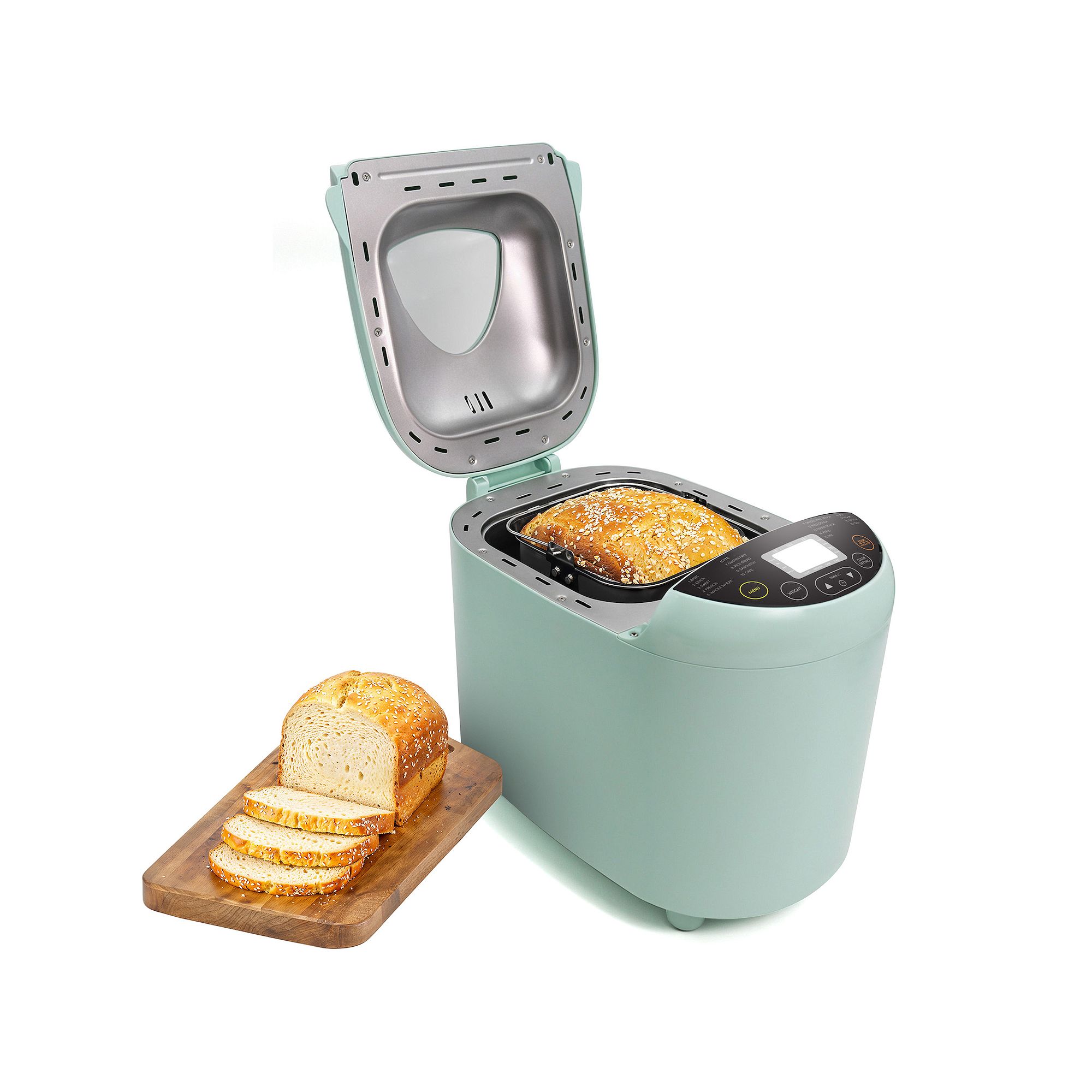 Elite Cuisine 2lb Programmable Bread Machine with 19 Pre-sets, Blue