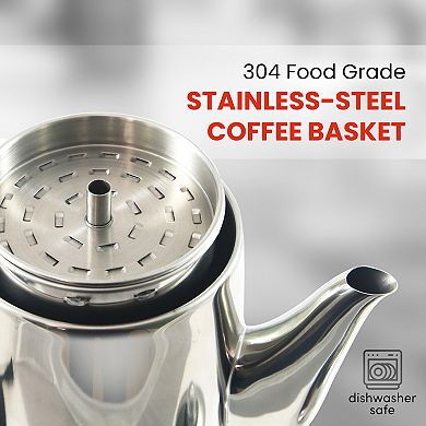 Elite Cuisine 12-Cup Cordless Electric Coffee Percolator