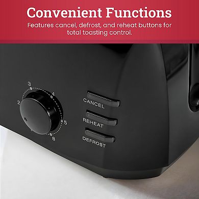 Elite Cuisine 4 Slice Long Slot Cool Touch Toaster