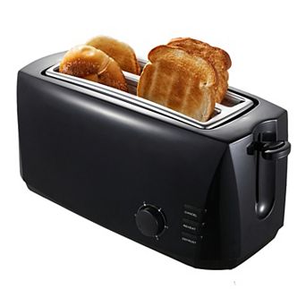 Elite Cuisine 4 Slice Long Slot Cool Touch Toaster