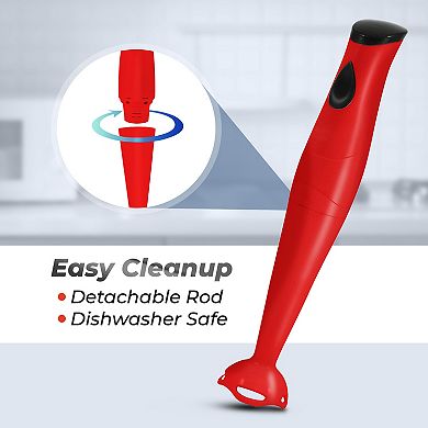 Elite Cuisine Hand Blender with Detachable Wand