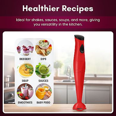 Elite Cuisine Hand Blender with Detachable Wand