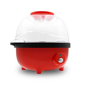 Elite Cuisine 3-qt Hot Oil Stirrer Popcorn Popper with Serving Bowl Lid