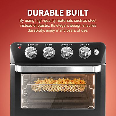 Elite 25l digital air fryer oven black new arrivals
