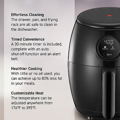 Elite Cuisine 2-qt. Digital Air Fryer