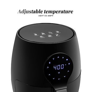 Elite Cuisine 5.3Qt. Digital Air Fryer with Pre-Set Functions