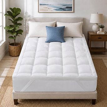 Unikome Plush Down Alternative Mattress Topper with Soft Fill