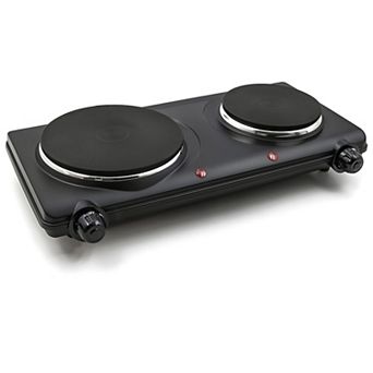 Elite Cuisine Electric Double Cast Burner Hot Plate