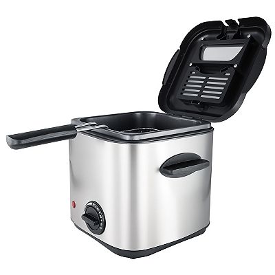 Elite Cuisine 1.5 quart Deep Fryer Stainless Steel