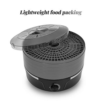 Elite Cuisine Food Dehydrator with Adjustable Temperature Dial and 5 Trays