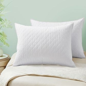 Unikome Super Soft Goose Down & Down Alternative Filled Pillows, 2 Pack Hotel Collection Bed Pillows