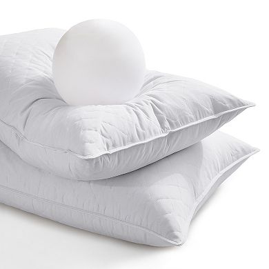Unikome Super Soft Goose Down & Down Alternative Filled Pillows, 2 Pack Hotel Collection Bed Pillows