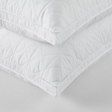 Unikome Gusseted Goose Feather Pillows 100% Cotton Hotel Collection Bed Pillow
