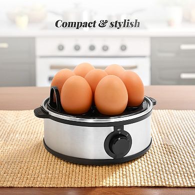 Elite Cuisine Automatic Easy Egg Cooker, 7 Eggs