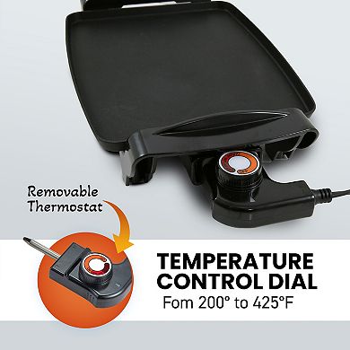 Elite Cuisine Personal Compact Nonstick Griddle 89.25 Sq In.