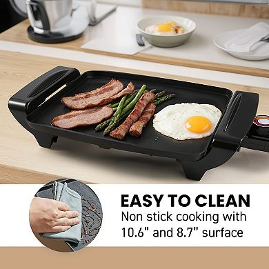 Elite Cuisine Personal Compact Nonstick Griddle 89.25 Sq In.