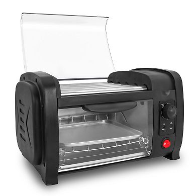 Elite Cuisine Hot Dog Roller and Bun Toaster Oven
