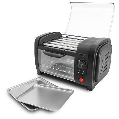 Elite Cuisine Hot Dog Roller and Bun Toaster Oven