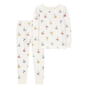Toddler Girl Carter's 2 pc Floral Print PurelySoft Pajama Top & Pajama Pants Set