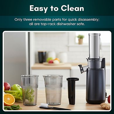 Elite Cuisine Compact Masticating Cold Press Slow Juicer