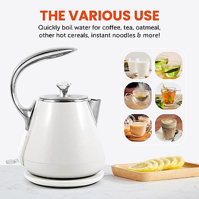 Elite Cuisine 1.25-qt. Cool-Touch Stainless Steel Electric Kettle