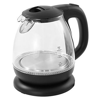 Elite Cuisine 1-Liter Electric Glass Water Kettle