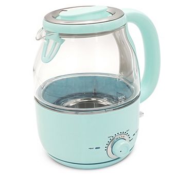 Elite Cuisine 1.25-qt Adjustable Temperature Electric Glass Kettle with Keep Warm